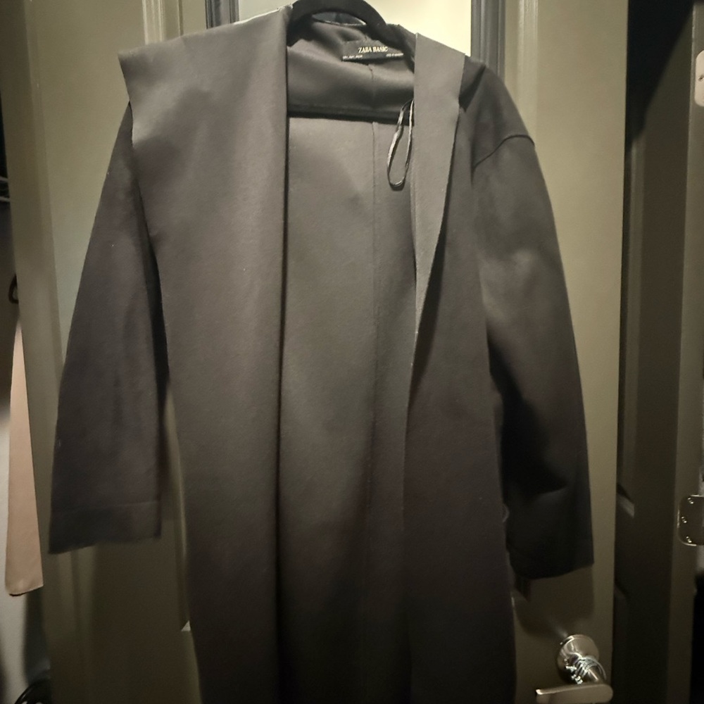 Zara Basic Elegant Black Coat